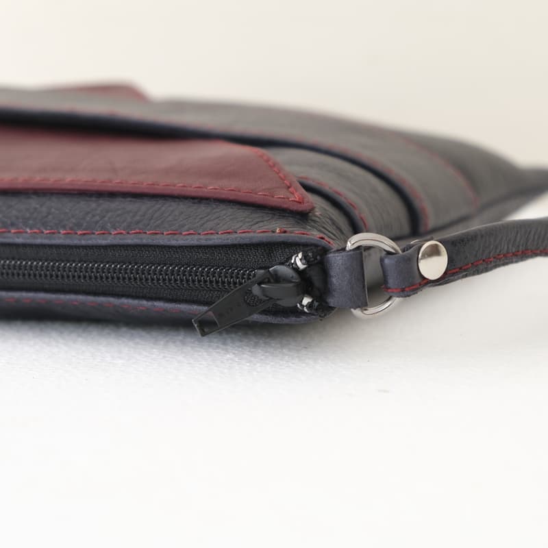 Nui Navy Blue X-Burgundy Lover Clutch Bag (9)